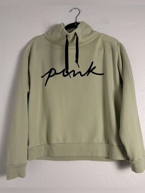 PINK Victoria's Secret Women's Large Sweatshirt Sage Green Everyday Lounge